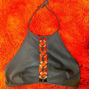 Black Sexy Halter O RING knots